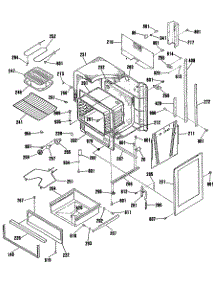 05 - Section5 parts for Ge Range JHP56GN3AD from AppliancePartsPros.com