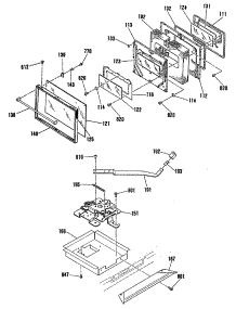 02 - Section2 parts for Ge Range JHP56GN3WH from AppliancePartsPros.com