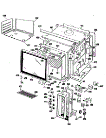 03 - Section3 parts for Ge Range JHP56GN4AD from AppliancePartsPros.com