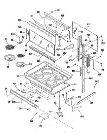 02 - Section2 parts for Ge Range JHP56GN4WH from AppliancePartsPros.com