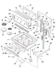 02 - Section2 parts for Ge Range JHP56GN5AD from AppliancePartsPros.com