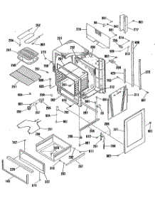 04 - Section4 parts for Ge Range JHP56GN5WH from AppliancePartsPros.com