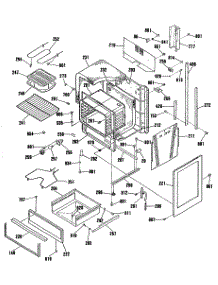 03 - Section3 parts for Ge Range JHP56GN6AD from AppliancePartsPros.com