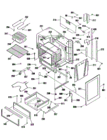 02 - Section2 parts for Ge Range JHP62GN1 from AppliancePartsPros.com