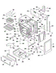 03 - Section3 parts for Ge Range JHP62GN2 from AppliancePartsPros.com