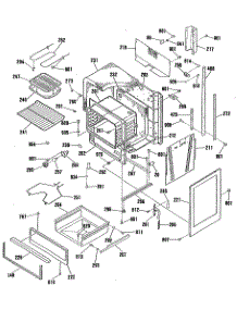 03 - Section3 parts for Ge Range JHP62GN3AD from AppliancePartsPros.com