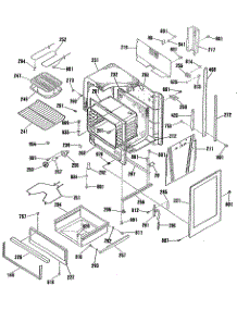 03 - Section3 parts for Ge Range JHP62GN4WH from AppliancePartsPros.com