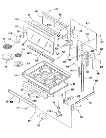 02 - Section2 parts for Ge Range JHP62GN5WH from AppliancePartsPros.com