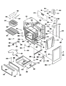 04 - Section4 parts for Ge Range JHP63GN1 from AppliancePartsPros.com