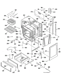 03 - Section3 parts for Ge Range JHP63GN2 from AppliancePartsPros.com