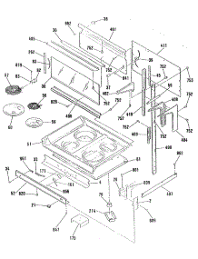 02 - Section2 parts for Ge Range JHP63GN5AD from AppliancePartsPros.com