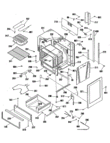 03 - Section3 parts for Ge Range JHP63GN5AD from AppliancePartsPros.com