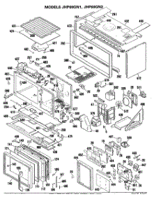 03 - Section3 parts for Ge Range JHP69GN2 from AppliancePartsPros.com