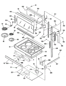 04 - Section4 parts for Ge Range JHP69GN2 from AppliancePartsPros.com