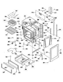 03 - Section3 parts for Ge Range JHP69GN3WH from AppliancePartsPros.com