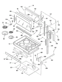 02 - Section2 parts for Ge Range JHP70GN1 from AppliancePartsPros.com