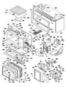 04 - Section4 parts for Ge Range JHP70GN2 from AppliancePartsPros.com