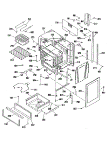 03 - Section3 parts for Ge Range JHP70GN4WH from AppliancePartsPros.com