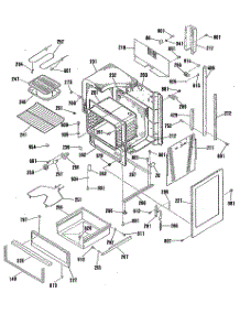 03 - Section3 parts for Ge Range JHP70GN5AD from AppliancePartsPros.com