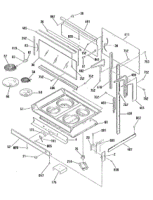 04 - Section4 parts for Ge Range JHP70GN5WH from AppliancePartsPros.com