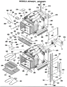 03 - Section3 parts for Ge Oven JKP45WP1 from AppliancePartsPros.com