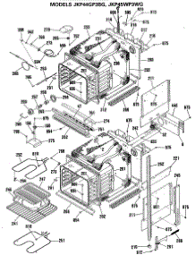 02 - Section2 parts for Ge Oven JKP45WP3WG from AppliancePartsPros.com