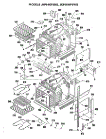 02 - Section2 parts for Ge Oven JKP54GP3BG from AppliancePartsPros.com