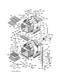 02 - Body Parts parts for Ge Oven JKP55WP2WG from AppliancePartsPros.com