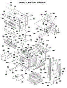 04 - Section4 parts for Ge Oven JKP64GP1 from AppliancePartsPros.com
