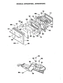 04 - Section4 parts for Ge Oven JKP64GP2BG from AppliancePartsPros.com