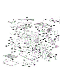 04 - Section4 parts for Ge Oven JKP64GP3BG from AppliancePartsPros.com