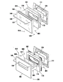 03 - Section3 parts for Ge Oven JKS05P1 from AppliancePartsPros.com