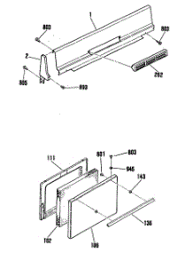 02 - Section2 parts for Ge Range JLBS03PK3 from AppliancePartsPros.com
