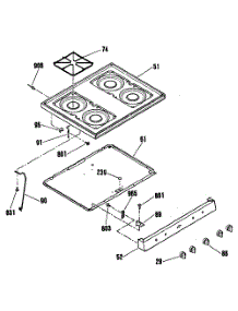 03 - Section3 parts for Ge Range JLBS03PK3 from AppliancePartsPros.com