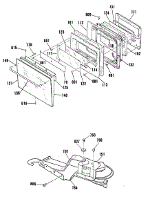 03 - Section3 parts for Ge Range JMP32AR1AG from AppliancePartsPros.com