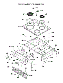 03 - Section3 parts for Ge Range JMS08GV1WH from AppliancePartsPros.com