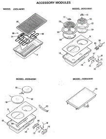 03 - Accessory Modules parts for Ge Cooktop JP370B9K2 from AppliancePartsPros.com