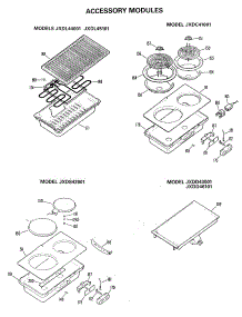 03 - Accessory Modules parts for Ge Cooktop JP372B9K1 from AppliancePartsPros.com