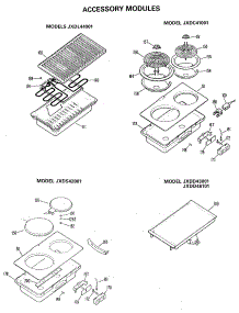 03 - Accessory Modules parts for Ge Cooktop JP378B9K1 from AppliancePartsPros.com