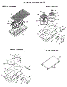 03 - Accessory Modules parts for Ge Cooktop JP672B9K1 from AppliancePartsPros.com