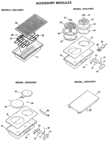 03 - Accessory Modules parts for Ge Cooktop JP672B9K3 from AppliancePartsPros.com