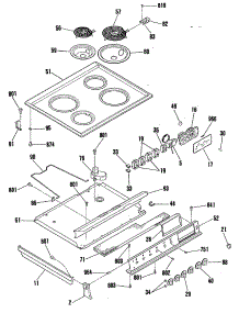 03 - Section3 parts for Ge Range JSC26GN2 from AppliancePartsPros.com