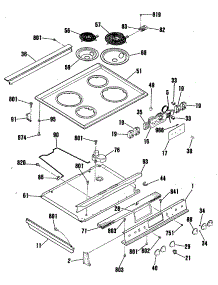 02 - Section2 parts for Ge Range JSC26GP2BG from AppliancePartsPros.com