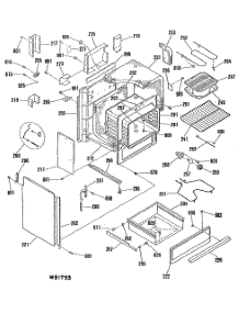 02 - Section2 parts for Ge Range JSP26GN1 from AppliancePartsPros.com