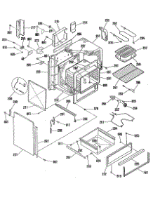02 - Section2 parts for Ge Range JSP28GP2BG from AppliancePartsPros.com