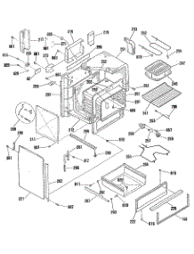 02 - Section2 parts for Ge Range JSP28GP4BG from AppliancePartsPros.com