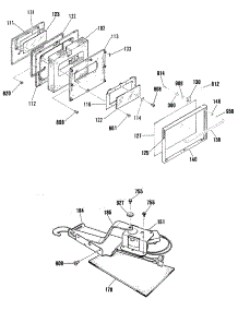 03 - Section3 parts for Ge Range JSP28GP4BG from AppliancePartsPros.com