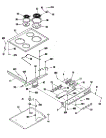 04 - Section4 parts for Ge Range JSP31GN1 from AppliancePartsPros.com