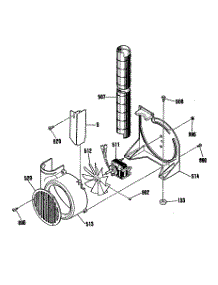 04 - Section4 parts for Ge Range JSP31GP3WH from AppliancePartsPros.com