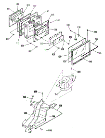 03 - Section3 parts for Ge Range JSP38GN1 from AppliancePartsPros.com